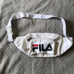 White Fila Fannypack